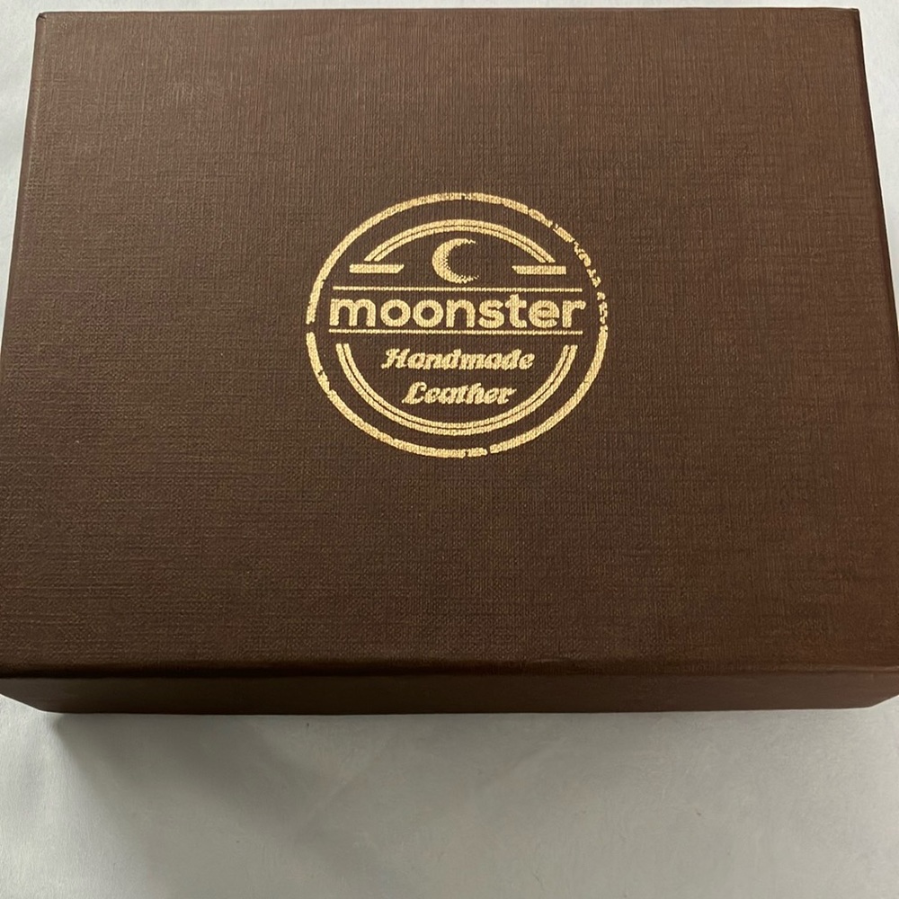 Monster-Genuine leather bound journal 8”x6” with leather earphone organizer